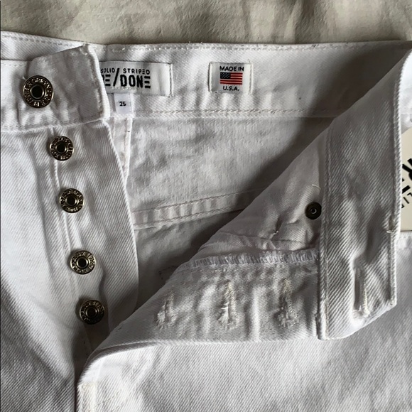 NWT SOLD OUT RE/done high waisted shorts - Picture 5 of 7